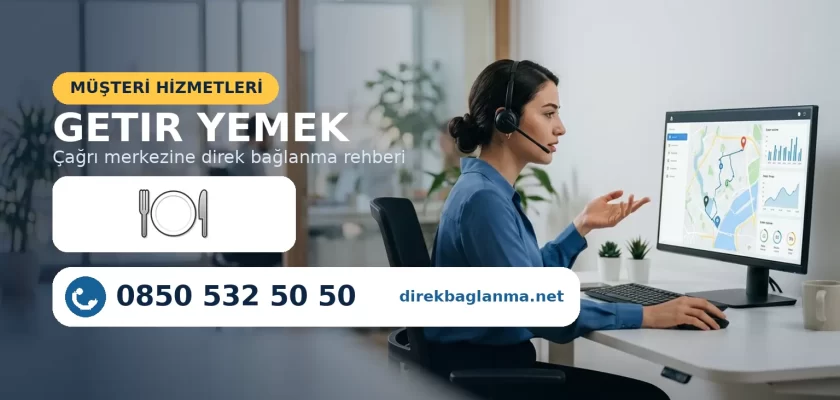 Getir Yemek müşteri hizmetleri sipariş iptali numarası